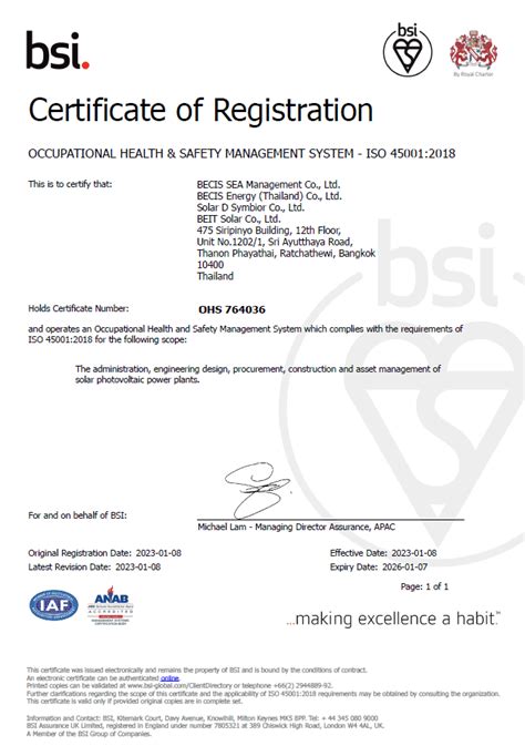 Becis Indonesia And Thailand Teams Achieve Iso Certification