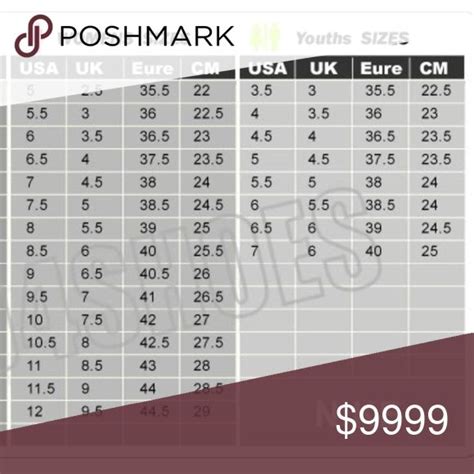 Nike Shoe Size Chart