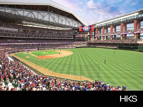 Globe Life Field - Home of the Texas Rangers - Layered Wooden Ballpark ...