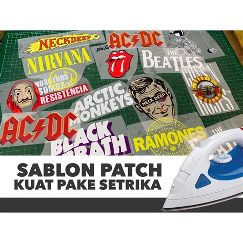 Parche Bordado Sticker Serigraf A Camisa Logo Banda Planchado