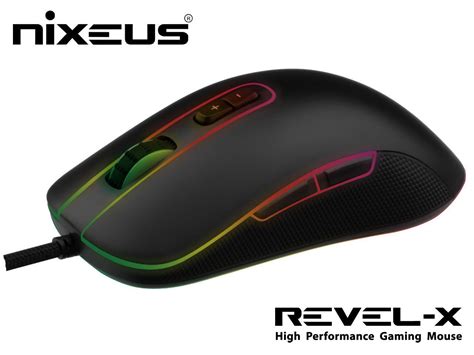 Nixeus Revel X Gaming Mouse With Pixart Pmw Gaming Grade Flawless