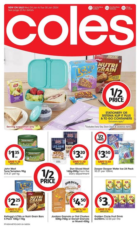 Coles Catalogue Valid Until January