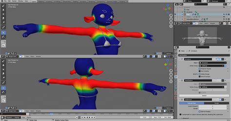 Soft Body Physics On Body Parts Mesh Deform Modifier And Armature