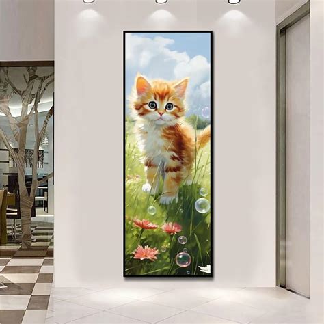 Diamond Painting Diamant Painting Bilder Niedliche Katze Gro Es Full