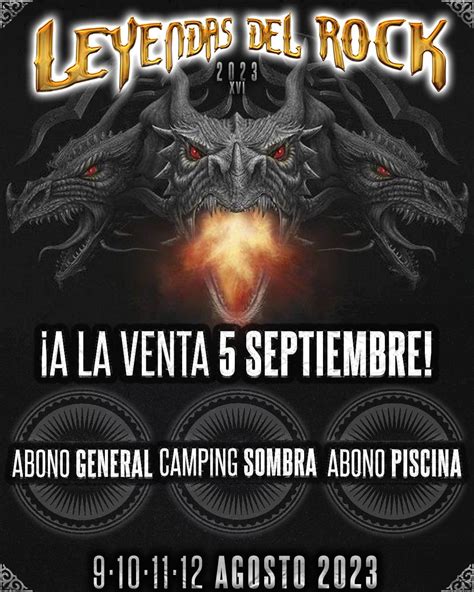 Leyendas Del Rock Anuncia La Venta De Abonos De D As Piscina Y