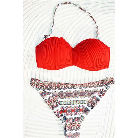 Donna Costume Da Bagno Sexy Set Bikini Brasiliano Rosso Push Up Da