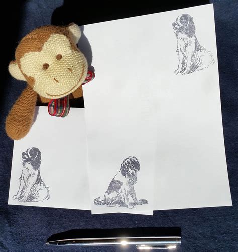 Spaniel Dog Letter Writing Set Dogs Writing Paper With - Etsy