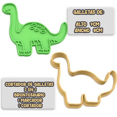 Archivo Stl Brontosaurio Cortador De Galletas Fondant Plastilina