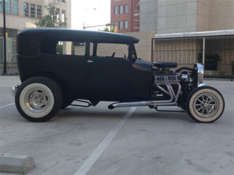 1929 Model A Sedan Hot Rod Rat Rod Traditional Custom Chopped Top