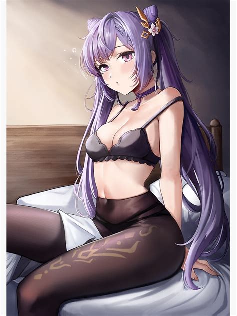 Sexy Keqing From Genshin Impact Poster By Gibbins Redbubble Free Nude