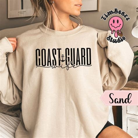 Coast Guard Wife Sweatshirt Etsy