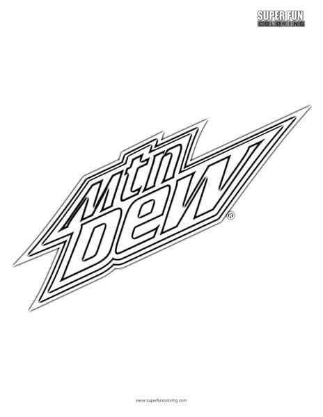 Mountain Dew Logo Coloring Page - Super Fun Coloring