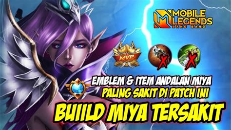 BUILD MIYA TERSAKIT 2023 TERBARU BUILD MIYA PALING SAKIT MOBILE