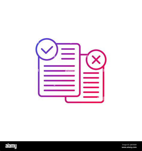 Pros And Cons Icon Line Design Stock Vector Image Art Alamy