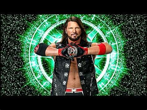 Aj Styles Wwe Theme Song Phenomenal Arena Crowd Effects Youtube