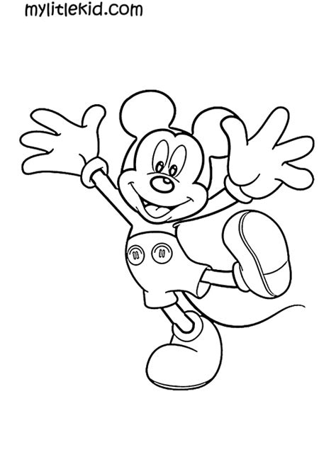 Kostenlose Ausmalbilder Micky Maus Pin Auf Mickey Mouse Dibujos Para