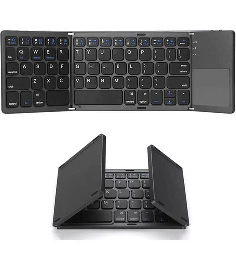 Clavier Sans Fil Bluetooth Pliable Avec Pav Tactile Rechargeable Lynia