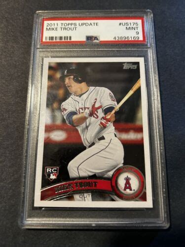 2011 Topps Update Mike Trout US175 RC Rookie Card PSA 9 EBay