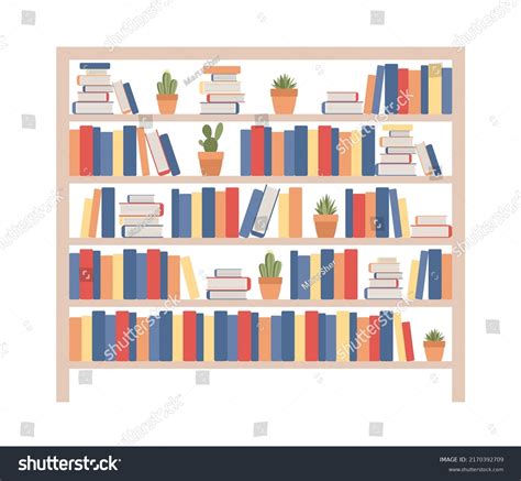 Bookshelf Vector