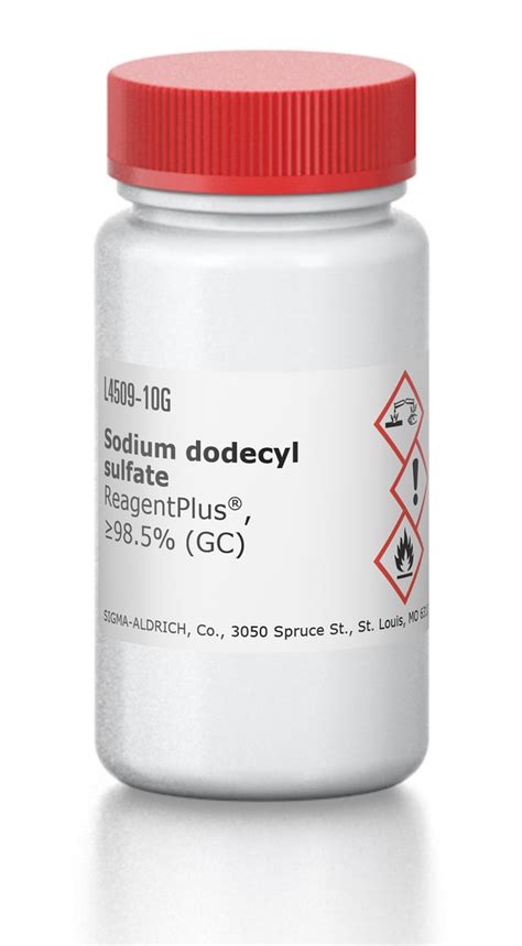 Sodium Dodecyl Sulfate Reagen L4509 500G SIGMA ALDRICH SLS