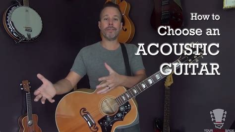 How To Choose An Acoustic Guitar Beginner Lesson Youtube