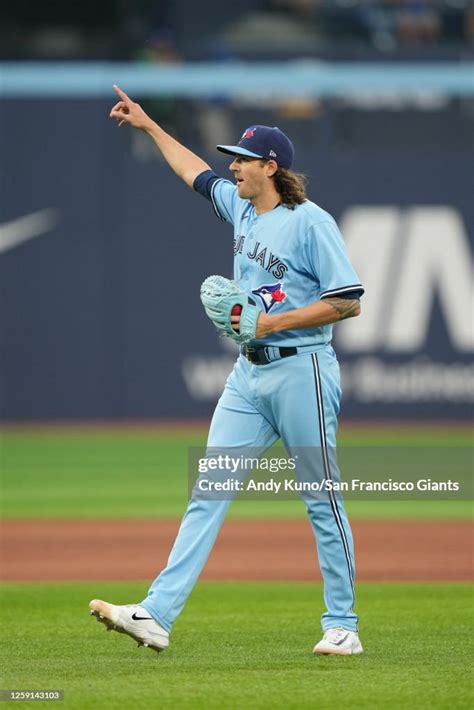 Kevin Gausman Of The Toronto Blue Jays Pitches In A Game Against The