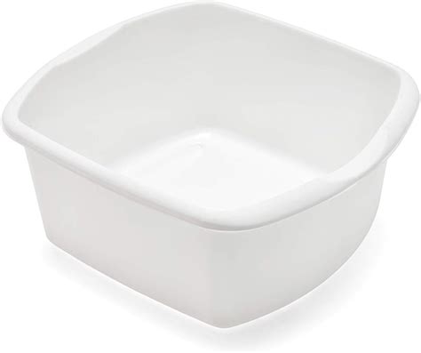 Addis Small Rectangular Washing Up Bowl White Ltr Amazon