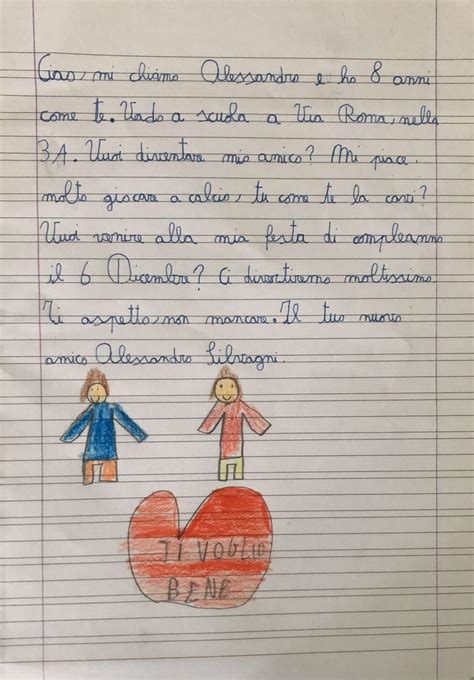 Bambino Cosentino Di Anni Scrive Al Suo Coetaneo Lasciato Solo In