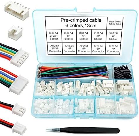 Jst Ph Connectors Pin Header And Ribbon Cable Wire Kit Mm Pitch