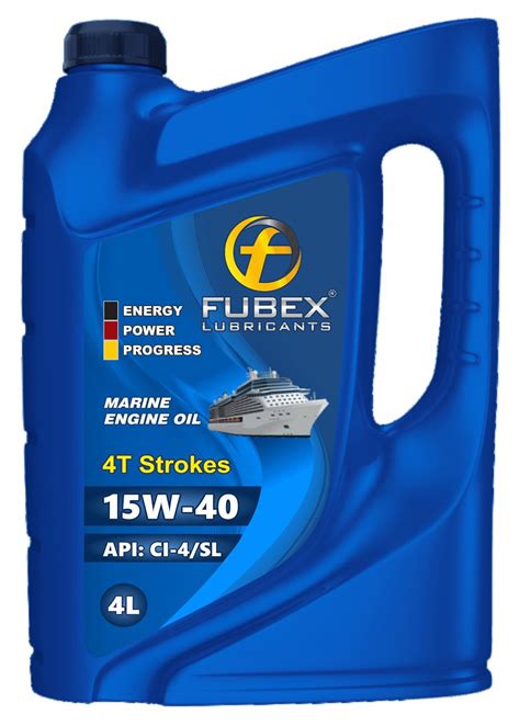 Fubex 4T Strokes 15W 40 API CI 4 SL Marine Oil