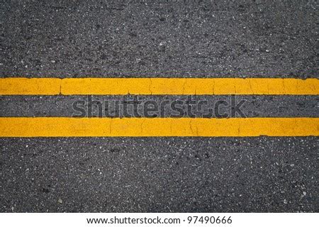 Road Marking - Double Yellow Lines Stock Photo 97490666 : Shutterstock