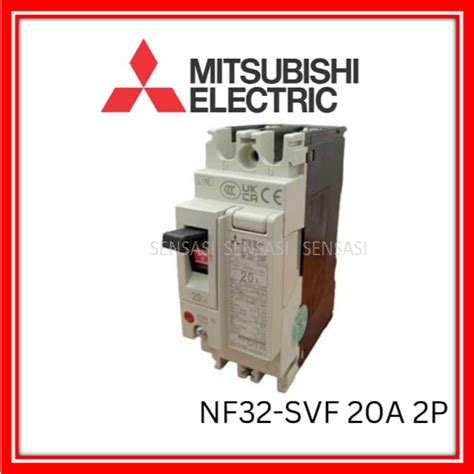 MITSUBISHI MOLDED CASE CIRCUIT BREAKERS MCCB 20A 2POLE NF32 SVF 20A 2P