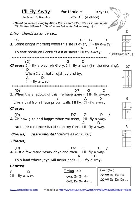 Chords I'll Fly Away 5