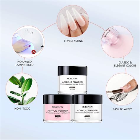 Morovan Nail Professional Acrylic Powder Monomer Liquid Set