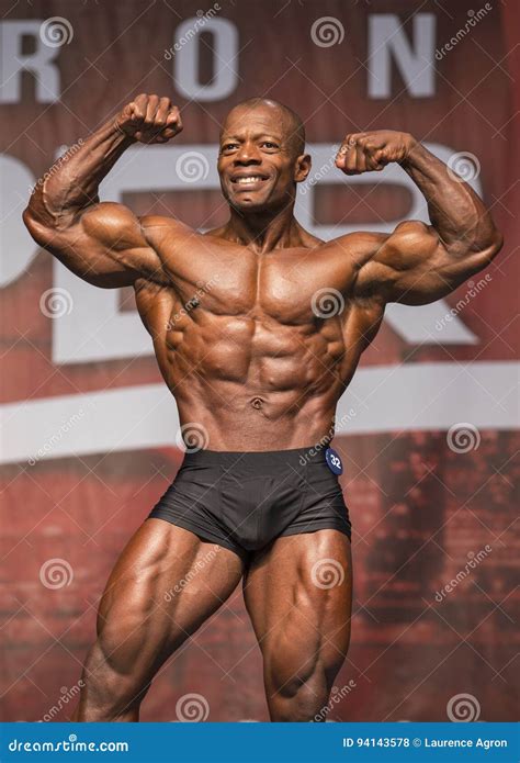 Bahamian Bodybuilder Poses in Toronto Contest Editorial Stock Photo - Image of exercise ...