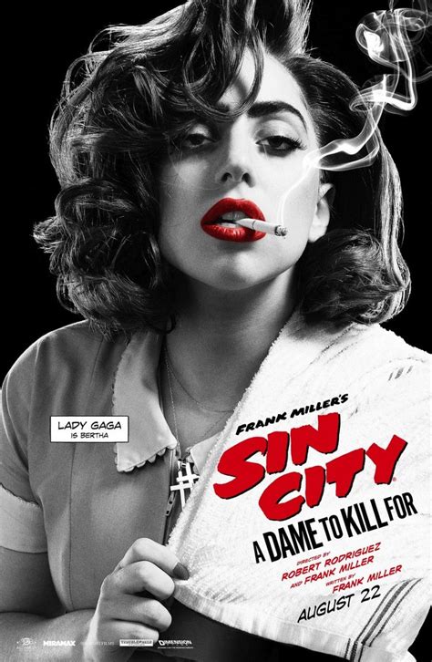 Lady Gaga poster for ‘Sin City: A Dame To Kill For’ | Sin city, Lady ...