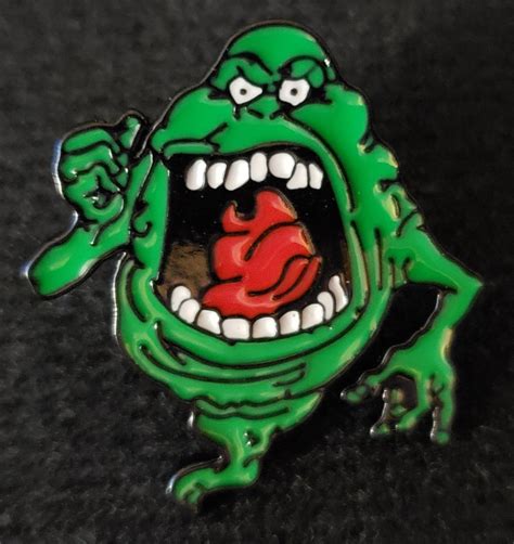 Ghostbusters Inspired Slimer Enamel Pin Etsy