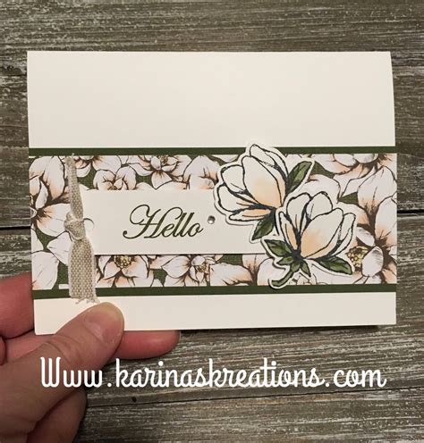 Stampin Up Magnolia Card Karina Chin Stampin Up Demonstrator