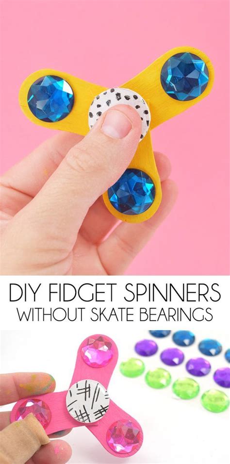 Make The Coolest Toy Right Now A Fidget Spinner At Home Easily And