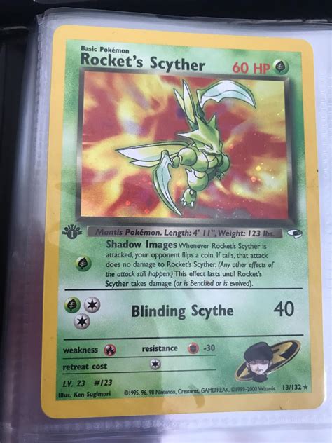 Rocket S Scyther 1st Edition Ungraded Pokemon Gym Heroes