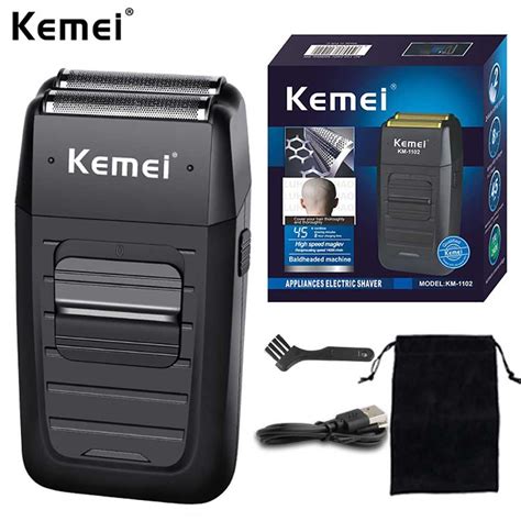 Kemei-1102 Перезаряжаемая электробритва Мужская многофункциональная ...