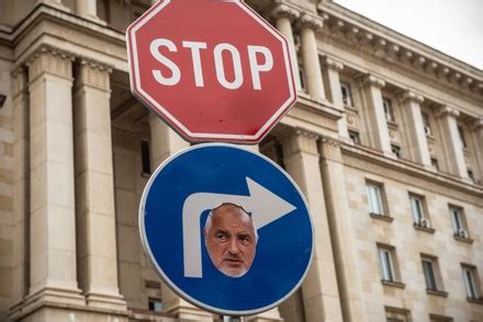 Stop Sign Face Prime Minister Boyko Editorial Stock Photo - Stock Image ...