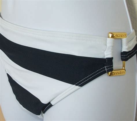 Nwt Ralph Lauren One Side Buckle Hipster Swim Bikini Bottom Pant