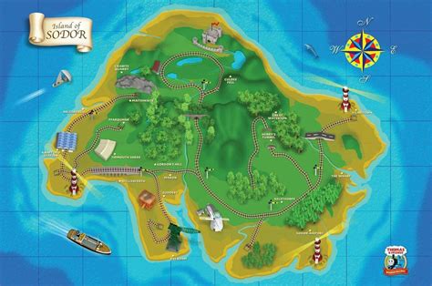 Island Of Sodor Map By Darkmoonanimation On Deviantart