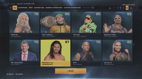 Wwe 2k23 Universe Mode Set Up Youtube