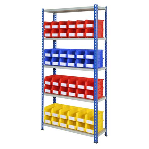 J Rivet Bay With Plastic Bins Buy Online Rack Storage