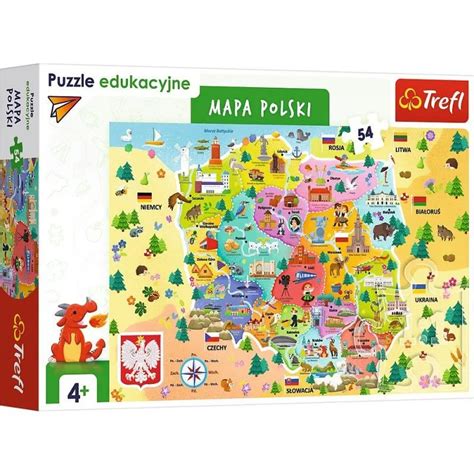 Puzzle Element W Edukacyjne Mapa Polski