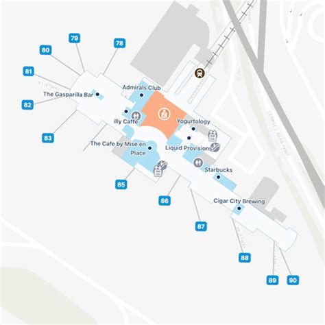 Tampa Airport Airside F Map & Guide