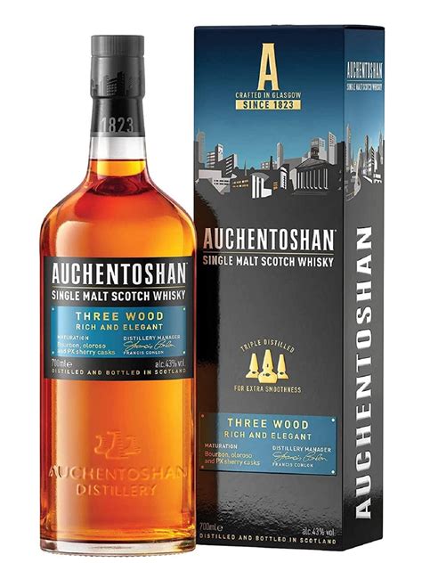 Auchentoshan Three Wood Lowland Single Malt Scotch Whisky Cl House