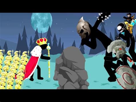 Epic King Golden Spearton Army Vs All Bosses Stick War Legacy Youtube